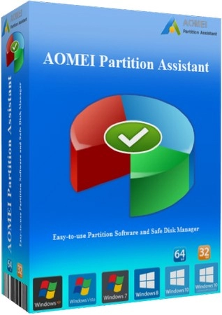 Работа с жестким диском AOMEI Partition Assistant 10.5.0 Pro  Server  Technician  Unlimited + Bootable Media by Diakov