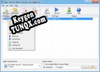 Abex Excel to Word Converter генератор серийного номера