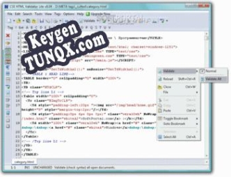 CSS HTML Validator генератор ключей