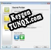 Генератор ключей (keygen)  MySecretFolder