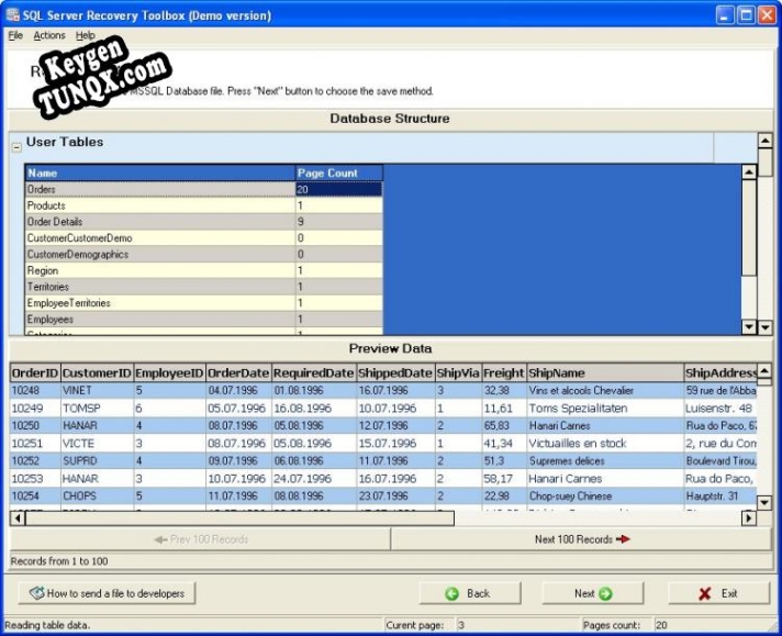 OE-Mail Recovery Toolbox for SQL Server генератор серийного номера