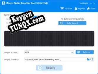 Регистрационный ключ к программе  Renee Audio Recorder Pro